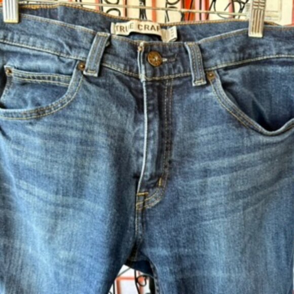 True Craft Slim Fit 5-Pocket Denim 32x32 * Preloved Men's - Picture 2 of 6